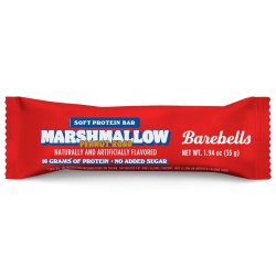 Barebells Soft Protein Bar Marshmallow Peanut Road , Baton Proteic Cu Aroma De Bezele Si Arahide, 55 G