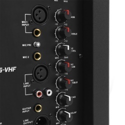 BOXA PORTABILA 15''/38CM + TWEETER 350W BT/USB/FM/SD + 2MIC VHF - Img 3