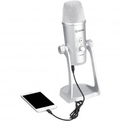 Boya BY-PM700SP Microfon USB Studio Condensator, Stereo (USB Type-C, Lightning si USB-A) - Img 7