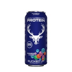Bucked Up Lightly Carbonated Protein Rtd, Bautura Proteica Usor Carbogazoasa Cu Aroma Rainbow Candy, 473 Ml