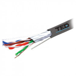 Cablu ftp cat 5e cupru 0.5mm sufa 305m ted el - Img 1
