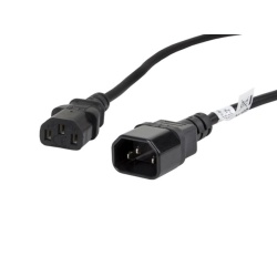 Cablu IEC 320 C13 C14 1,8 m VDE negru