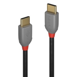 Cablu Lindy 2m USB 2.0 Type-C, Anthra - Img 2