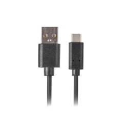 Cablu USB-C USB-A 2.0 1 m negru QC 3.0