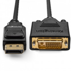 CABLU video KENSINGTON, DisplayPort 1.2 (T) la DVI-D DL (T), 1.8m, negru, "K33023WW" - Img 2