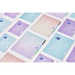 CAIET ORG OXFORD PROJECT BOOK A4 80F SCRIBZEE SPIRA PEFC PATRATELE GRADIENT PASTEL DIVERSE CULORI