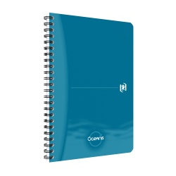 CAIET ORGANIZATOR OXFORD OFFICE OCEANIS, A5 90F, HARTIE OPTIK 90G/MP, SPIRA DUBLA, SCRIBZEE, COPERTA PP, PEFC, MARGINI DUBLE SI ANTET, DICTANDO, DIVERSE CULORI