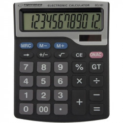 Calculator de birou electronic Esperanza ECL101, Negru
