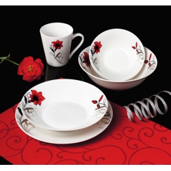 CANA PORTELAN 310 ML, RED FLOWERS - Img 3