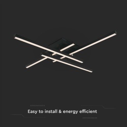 CANDELABRU LED DIMABIL 38W 3000K 85X85X10.5CM - NEGRU - Img 4