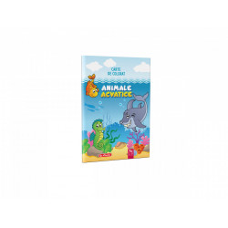 CARTE DE COLORAT A4, 16 PAGINI, ANIMALE ACVATICE