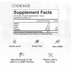 Codeage Beef Isolate Protein, Proteina Izolata Din Vita, Fara Aroma, 750 G - Img 3
