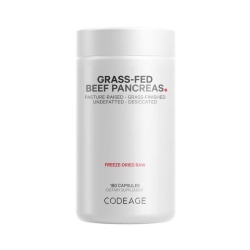 Codeage Grass-fed Beef Pancreas, Formula Premium Pentru Sustinerea Pancreasului, 180 Cps