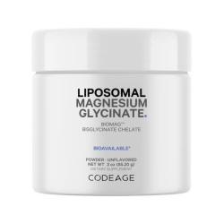 Codeage Liposomal Magnesium Glycinate, Magneziu Bisglicinat Lipozomal - Formula Avansata Pentru Absorbtie Superioara, 85.20 G