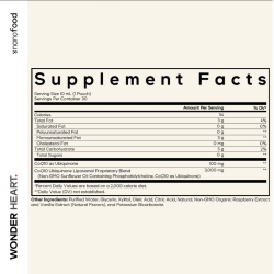 Codeage Nanofood Wonder Heart Coq10 Ubiquinone Liposomal With Phosphatidylcholine, Formula Cu Ubiquinona Pentru Sanatatea Sistemului Cardiovascular Cu Aroma De Zmeura, 30 Pliculete X 10 Ml - Img 4