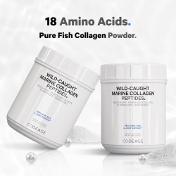 Codeage Wild-caught Marine Hydrolyzed Collagen Peptides Powder Type I And Iii, Colagen Marin Din Pesti Salbatici Tip I Si Iii, 450 G - Img 7