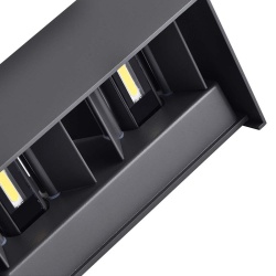 CORP ILUMINAT PERETE IP65 24W 3000K - NEGRU - Img 3
