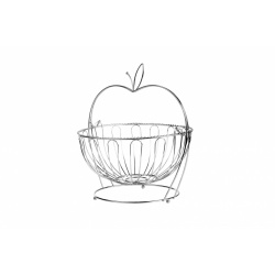 COS FRUCTE METALIC CU STAND, 30x29 CM