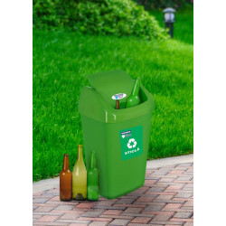 Cos gunoi pt reciclare eco 35 l, verde - Img 3