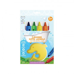 Creioane super lavabile de baie pt copii 6buc