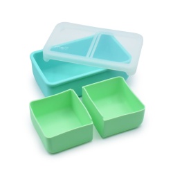 CUTIE PRANZ BENTO CU COMPARTIMENTE DETASABILE, MELII, MINT BLUE - Img 2