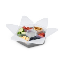 CUTIE SNACK HEXAGON SNACKLE 6 COMPARTMENTE, MELII, GREY - Img 2