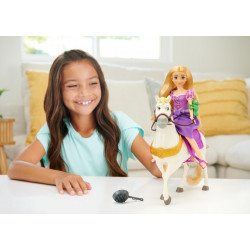 Disney princess set papusa rapunzel si calul maximus - Img 3