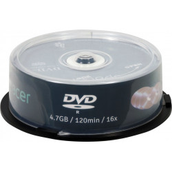 DVD-R SPACER 4.7GB, 120min, viteza 16x, 25 buc, spindle, "DVDR25" 166556/45501234 / 19403 001 001/166556 - Img 2