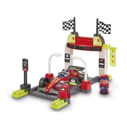 ECOIFFIER ABRICK SET CONSTRUCTIE OPRIRE LA BOXE FORMULA 1 - Img 2