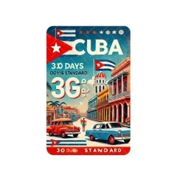 eSIM, 3GB, 30 Days, Cuba, Standard