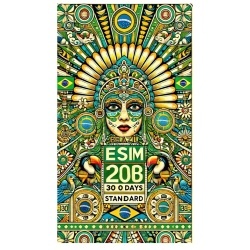 eSIM Brazil, 20GB, 30 Days, Standard