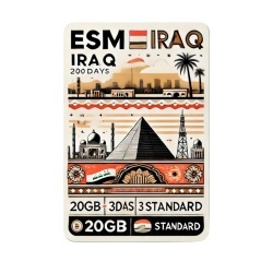 eSIM Iraq 20GB 30Days Standard
