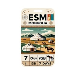 eSIM Mongolia 1GB 7Days