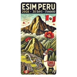 eSIM Peru, 20GB, 30 Days, Standard