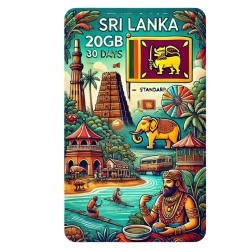 eSIM Sri Lanka 20GB 30Days Standard