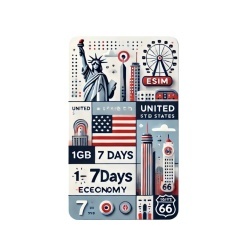 eSIM United States 1GB 7Days Economy