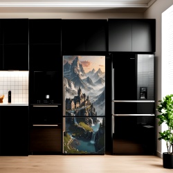Folie imprimata color pentru decor Frigider, dimensiune 200 x 90cm, model: AVX-FR16 - Img 1