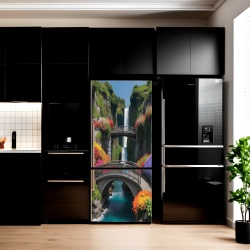 Folie imprimata color pentru decor Frigider, dimensiune 200 x 90cm, model: AVX-FR26 - Img 1