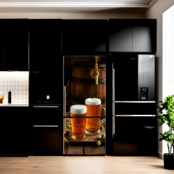Folie imprimata color pentru decor Frigider, dimensiune 200 x 90cm, model: AVX-FR35 - Img 1