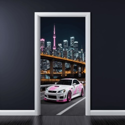 Folie imprimata color pentru decor Usa, dimensiune 200 x 90cm, model: AVX-DR06 - Img 1