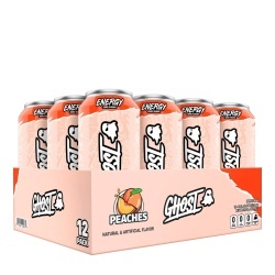 Ghost Energy Drink With Peaches Flavor, Bautura Energizanta Cu Aroma De Piersici, 473 Ml - Img 5