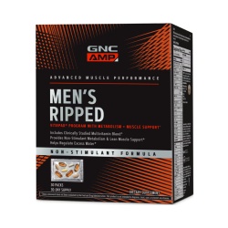 Gnc Amp Men's Ripped Vitapak Complex De Multivitamine Pentru Barbati- Non Stimulant, 30 Pachetele