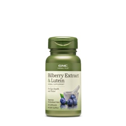 Gnc Herbal Plus Bilberry Extract & Lutein, Extract De Afine Si Luteina, 60 Cps