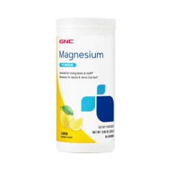 Gnc Magneziu Pudra Cu Aroma De Lamaie Pentru Sanatatea Inimii Si Sistemului Nervos, 336 G
