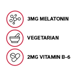 Gnc Melatonin 3 Mg, Melatonina Pentru Somn Odihnitor, 120 Tablete - Img 4