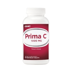 Gnc Prima C 1000 Mg, Vitamina C Liposolubila Si Hidrosolubila Cu Bioflavonoide Si Eliberare Prelungita, 90 Tb