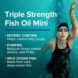 Gnc Triple Strength Fish Oil, Ulei De Peste Mini Capsule, 60 Cps - Img 6
