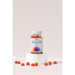 Gnc Women's Hair, Skin & Nails Strawberry , Jeleuri Cu Biotina Si Vitamine Pentru Frumusetea Parului, Pielii Si Unghiilor, 60 Jeleuri - Img 3