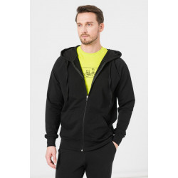 Hanorac coton casual barbati black-s - Img 5