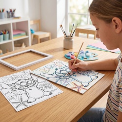 HAPPI HOBBI PICTURA PE NUMERE STITCH - Img 3